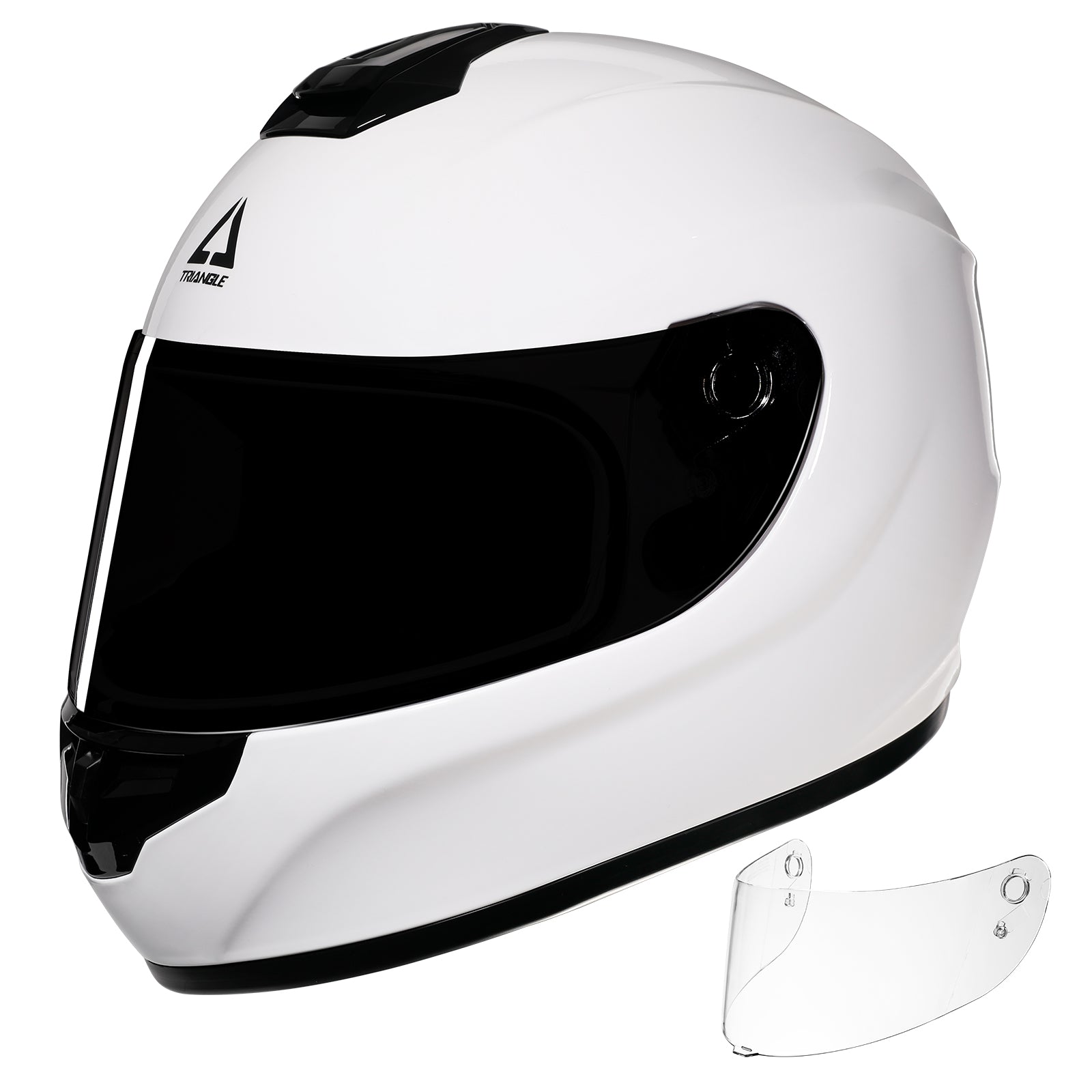 TRIANGLE Motorcycle Helmets Full Face Helmet for Adult Men Women with Tinted and Clear Visor DOT Approved