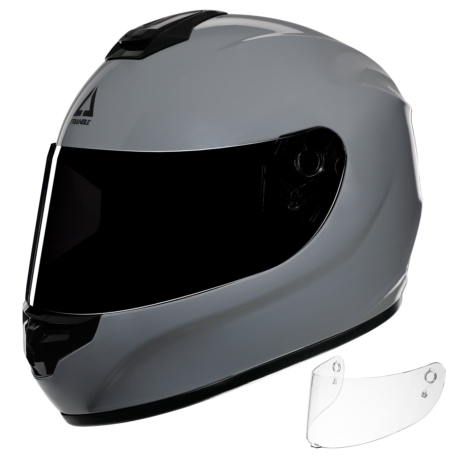 TRIANGLE Motorcycle Helmets Full Face Helmet for Adult Men Women with Tinted and Clear Visor DOT Approved