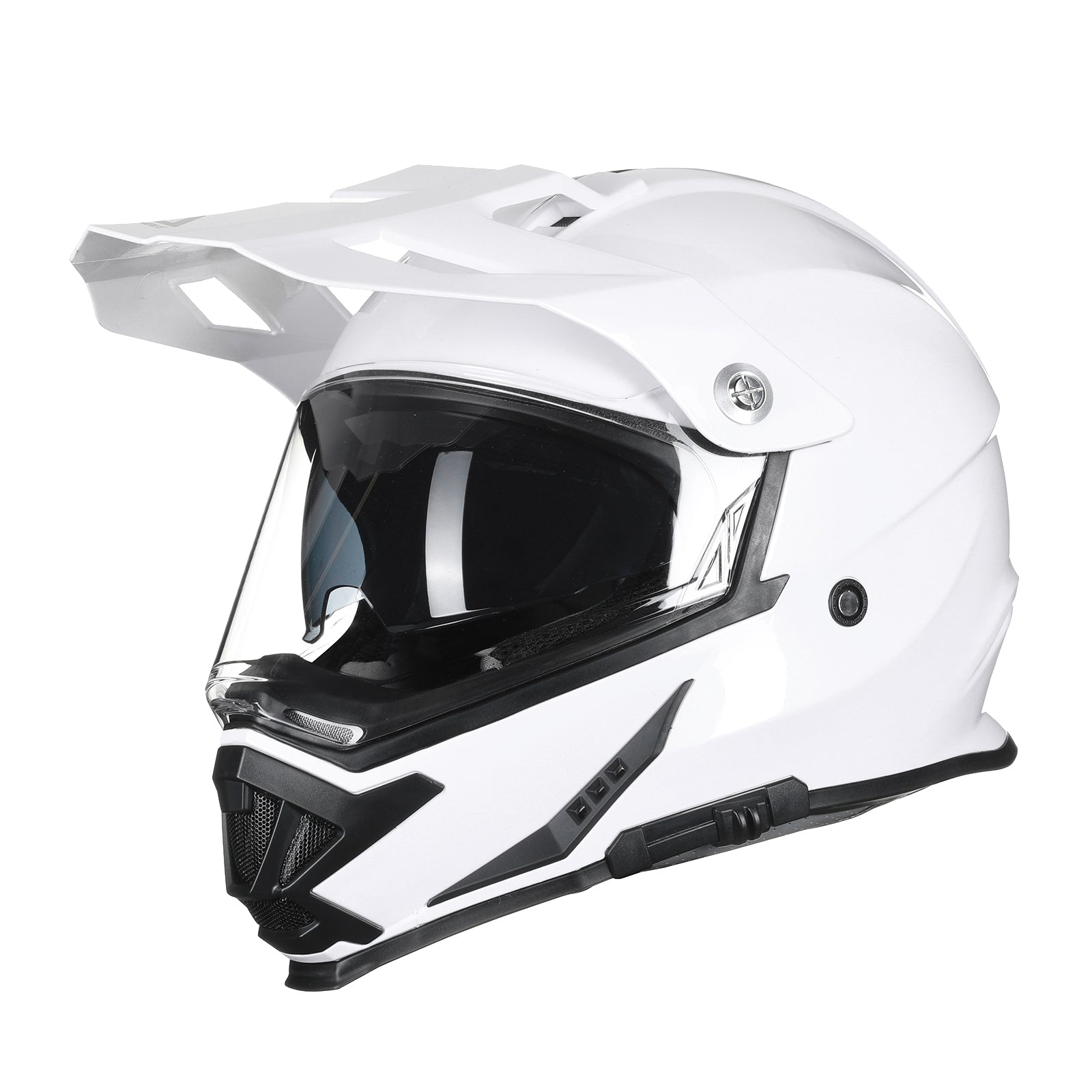 TRIANGLE Dual Sports Motorcycle Helmet Dirt Bike ATV Motocross Helmets with Tinted sunshield for Adult DOT Approved