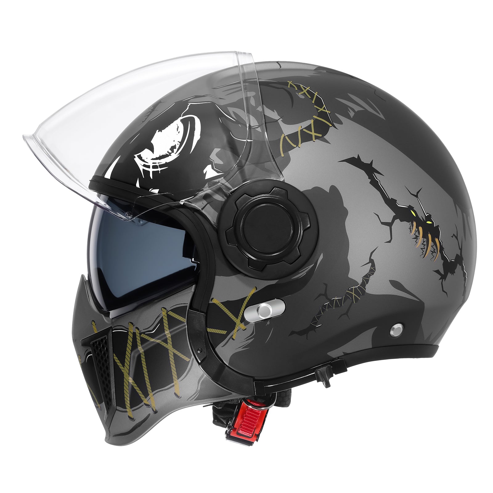 TRIANGLE Open Face Motorcycle Helmet 3/4 Half for Men