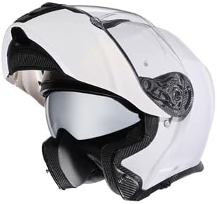 TRIANGLE Flip up Motorcycle Modular Helmet Dual Visor Full Face Helmet for Adult Men and Women DOT Approved