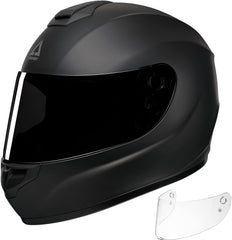 TRIANGLE Motorcycle Helmets Full Face Helmet for Adult Men Women with Tinted and Clear Visor DOT Approved