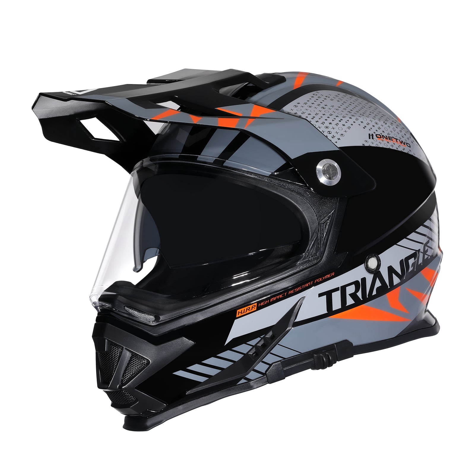 TRIANGLE Dual Sports Motorcycle Helmet Dirt Bike ATV Motocross Helmets Triangle Helmets Store